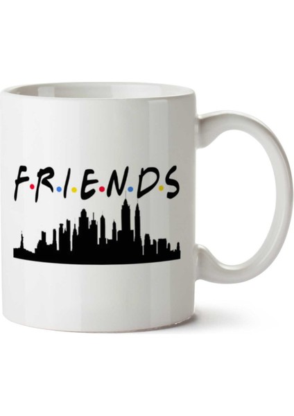 Friends Central Perk 2 Iki Tarafı Baskılı Kupa Bardak