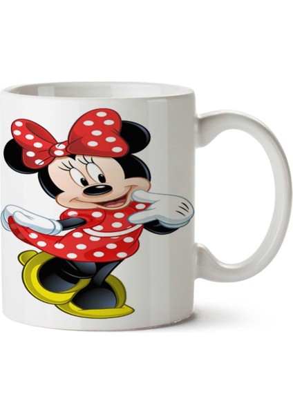 Minnie Mouse 3 (2) Iki Tarafı Baskılı Kupa Bardak