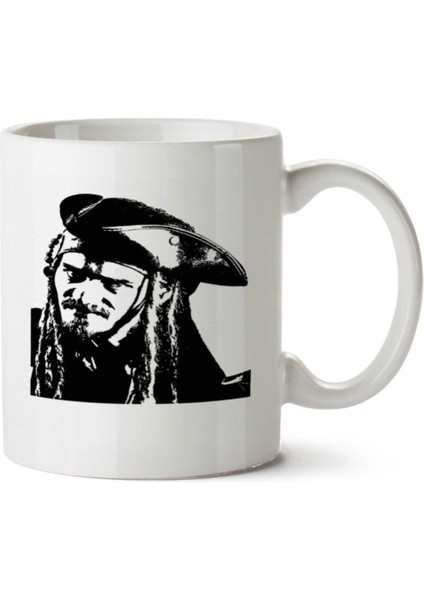 Pirata Korsan Iki Tarafı Baskılı Kupa Bardak