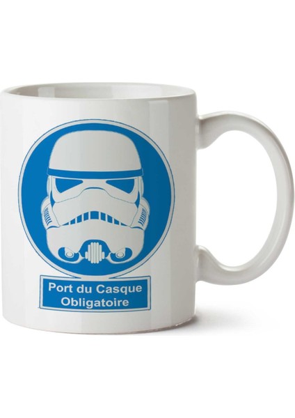 French Stormtrooper Helmet Must Be Worn Star Wars Iki Tarafı Baskılı Kupa Bardak