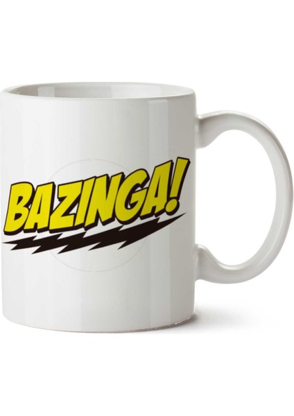 Bazinga The Big Bang Theory.png Iki Tarafı Baskılı Kupa Bardak