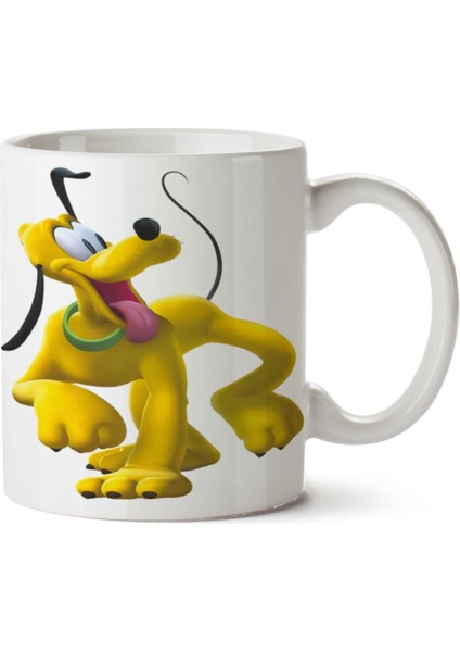 Disney-Pluto-Png-Clipart Iki Tarafı Baskılı Kupa Bardak