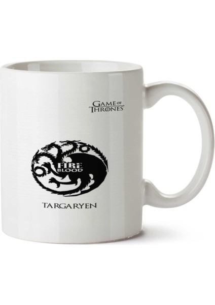 Targaryen Got Iki Tarafı Baskılı Kupa Bardak