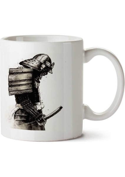 Samurai Tumblr Iki Tarafı Baskılı Kupa Bardak