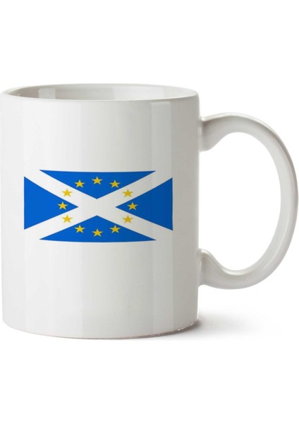 Scotland In Eu Iki Tarafı Baskılı Kupa Bardak