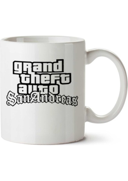 Gta San Andreas Iki Tarafı Baskılı Kupa Bardak