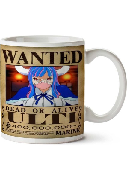 Wanted Ulti Anime Aranıyor Iki Tarafı Baskılı Kupa Bardak