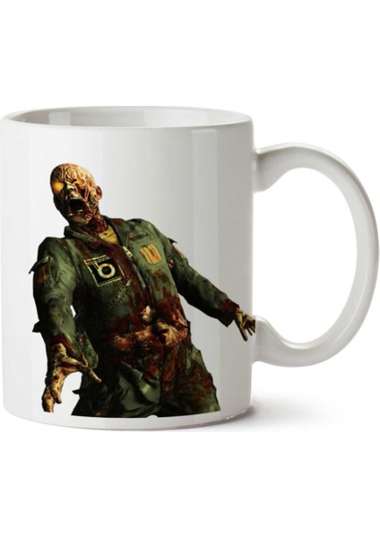 Zombie (2) Iki Tarafı Baskılı Kupa Bardak