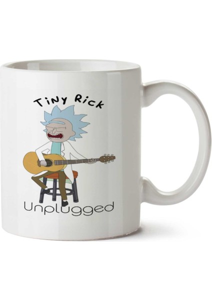 Tiny Rick Gitar Iki Tarafı Baskılı Kupa Bardak