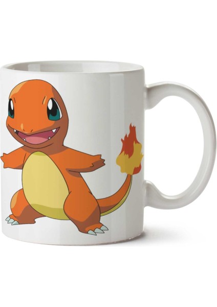Pokemon Charmander (2) Iki Tarafı Baskılı Kupa Bardak