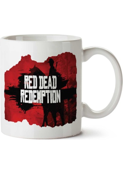 Red Dead Redemption Iki Tarafı Baskılı Kupa Bardak