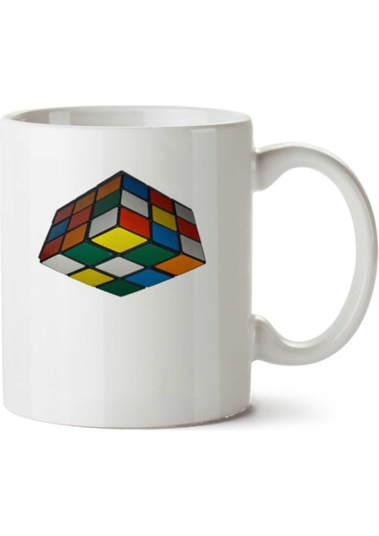 Dado 3D Zeka Küpü Iki Tarafı Baskılı Kupa Bardak