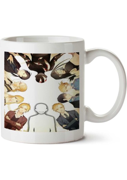 Ditongoartes Fullmetal Iki Tarafı Baskılı Kupa Bardak