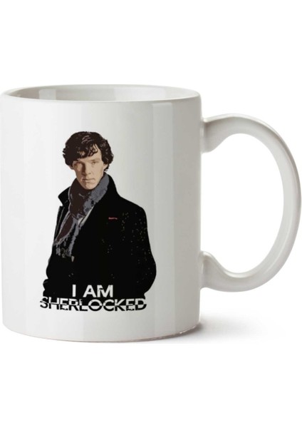 Sherlock Holmes I Am Iki Tarafı Baskılı Kupa Bardak