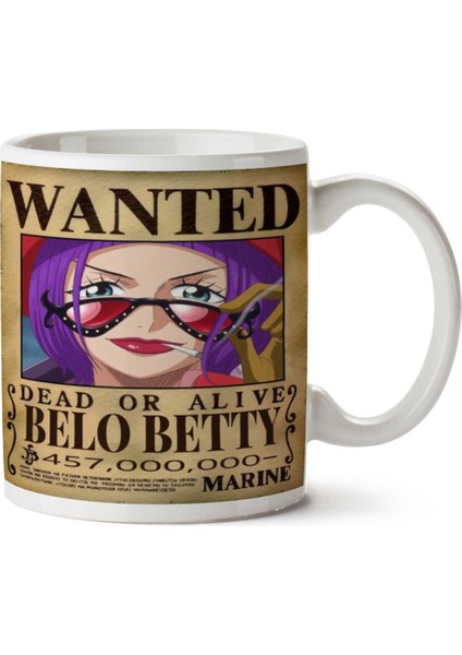 Wanted Belo Betty Anime Aranıyor Iki Tarafı Baskılı Kupa Bardak