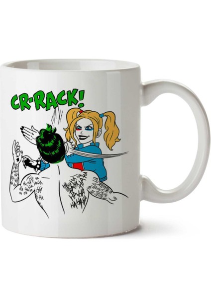 Harley Quinn, Joker Tokat Iki Tarafı Baskılı Kupa Bardak