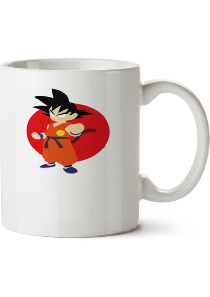 Goku Criança (2) Iki Tarafı Baskılı Kupa Bardak
