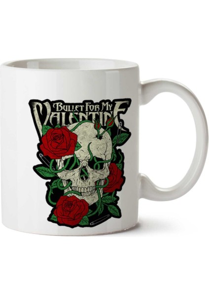Bullet For Valentine Garden Roses Iki Tarafı Baskılı Kupa Bardak