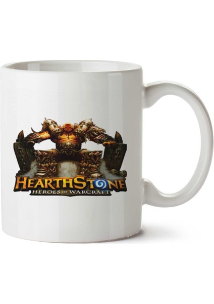 Hearth Stone Iki Tarafı Baskılı Kupa Bardak