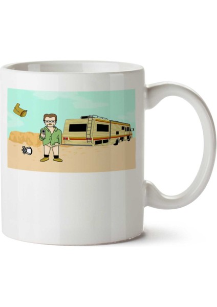Breaking Bad Karavan Iki Tarafı Baskılı Kupa Bardak