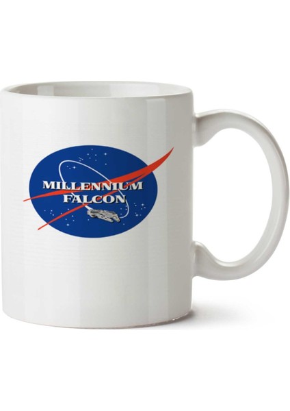Star Wars - Millennium Falcon Iki Tarafı Baskılı Kupa Bardak
