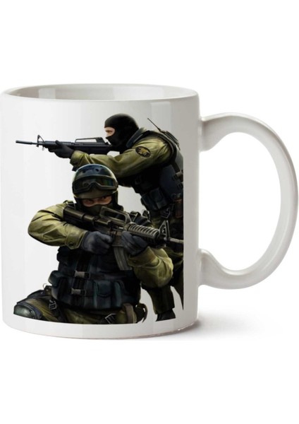 Counter-Strike-Png-Image Iki Tarafı Baskılı Kupa Bardak
