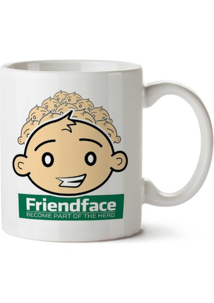 Friendface It Crowd Iki Tarafı Baskılı Kupa Bardak