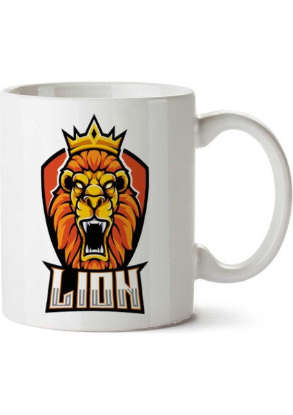 Aslan Kral Leon.png Iki Tarafı Baskılı Kupa Bardak