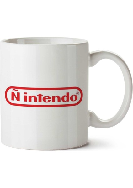 Oyun Ñ Intendo Iki Tarafı Baskılı Kupa Bardak
