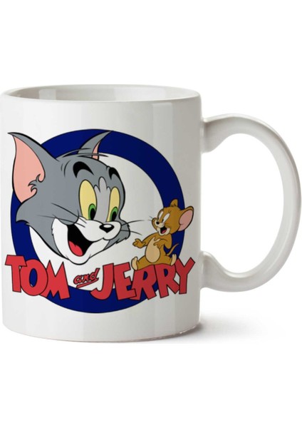 Tom And Jerry 111 Iki Tarafı Baskılı Kupa Bardak