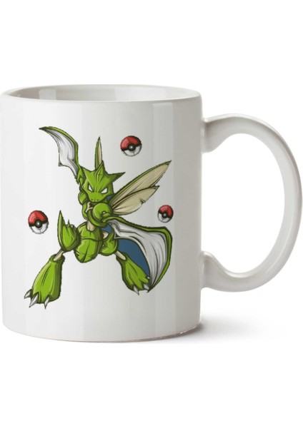 Pokemon Scyther Gotta Catch Em All Bug Type Iki Tarafı Baskılı Kupa Bardak