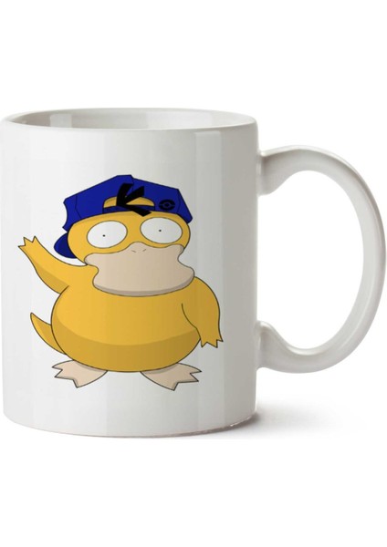 Psyduck Pokemon Iki Tarafı Baskılı Kupa Bardak
