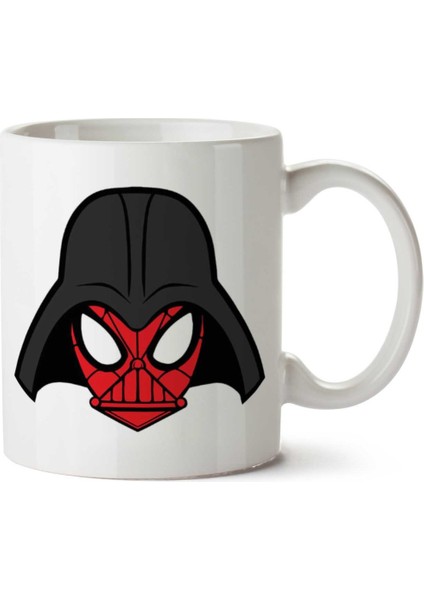 Vader Man Spiderman Homecoming Star Wars Iki Tarafı Baskılı Kupa Bardak