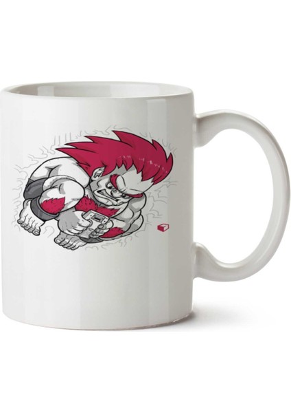 Jogando De Boa Iki Tarafı Baskılı Kupa Bardak