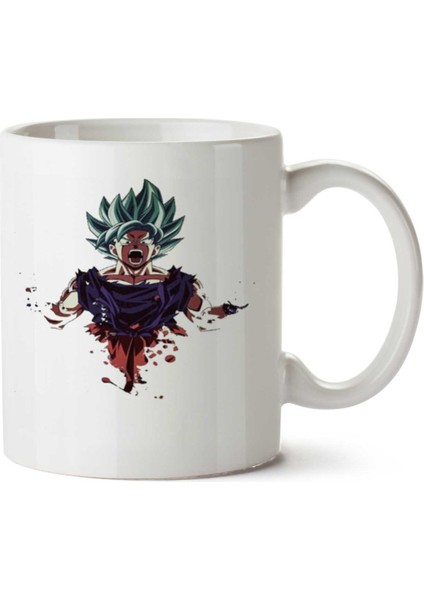 Kp Goku Blue Iki Tarafı Baskılı Kupa Bardak