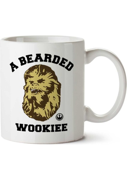 Star Wars A Bearded Wookie Chewbacca Iki Tarafı Baskılı Kupa Bardak