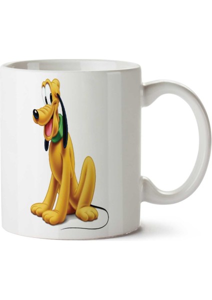 Disney-Pluto-Png-Picture Iki Tarafı Baskılı Kupa Bardak