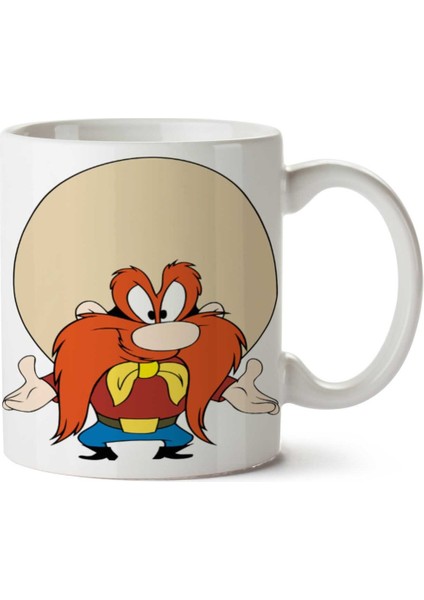 Yosemite Sam Iki Tarafı Baskılı Kupa Bardak