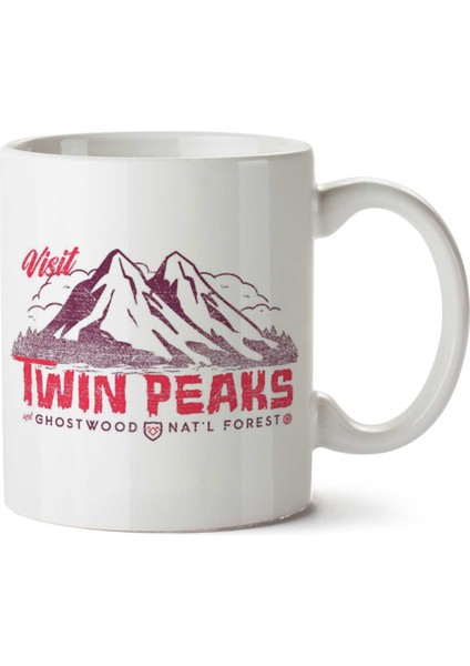 Visit Twin Peaks And Ghostwood Iki Tarafı Baskılı Kupa Bardak