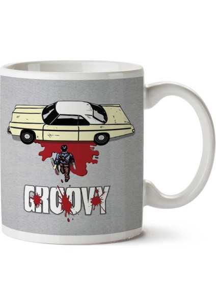 Ashkira Ash Vs Evil Dead Akira Groovy Mash Up Iki Tarafı Baskılı Kupa Bardak