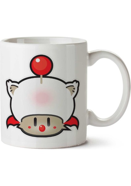 Super Mario Mushroom Kupo Moogle Final Fantasy Iki Tarafı Baskılı Kupa Bardak