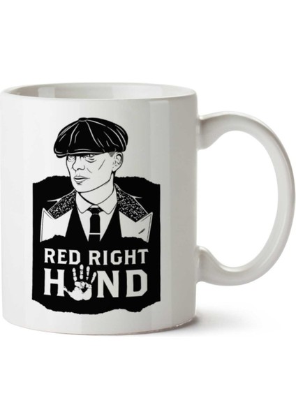 RED_RIGHT_HAND_1024X1024 Iki Tarafı Baskılı Kupa Bardak