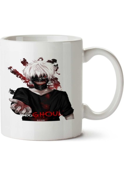 Tokyo Ghoul - Kaneki Ghoul Iki Tarafı Baskılı Kupa Bardak