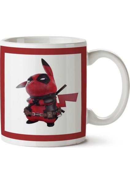 Desenho,deadpool, Iki Tarafı Baskılı Kupa Bardak