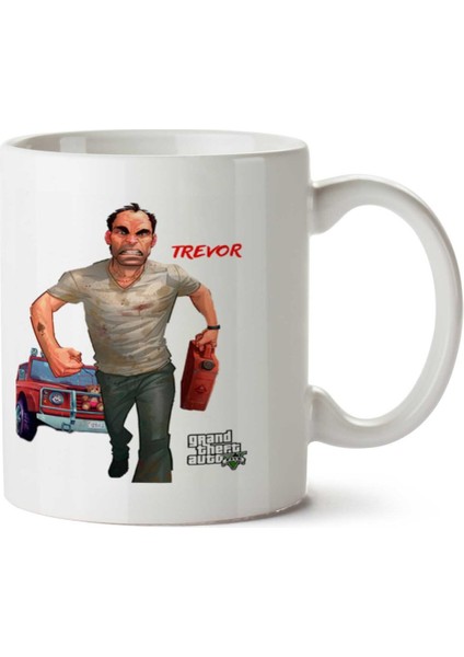 Gta V - Trevor Iki Tarafı Baskılı Kupa Bardak