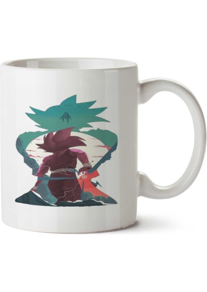 Kp Goku A Iki Tarafı Baskılı Kupa Bardak