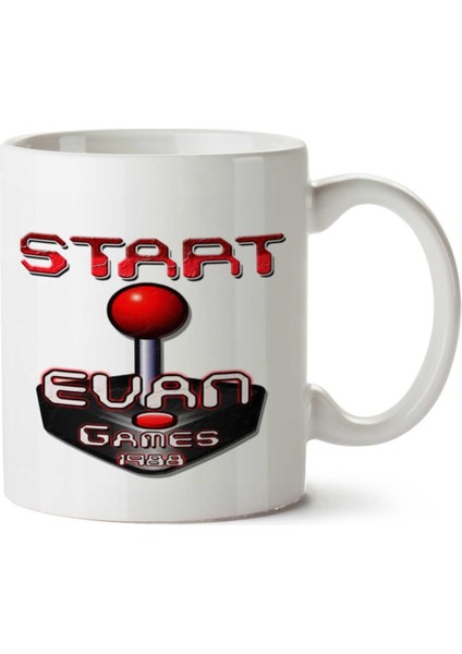 Start Evan Games 1988 Iki Tarafı Baskılı Kupa Bardak