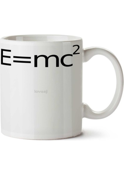 E Equals M C 2 Squared. Iki Tarafı Baskılı Kupa Bardak