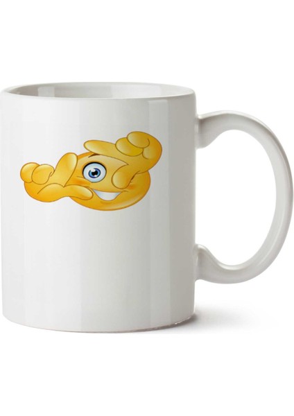 Smiles 1 Işte Bu Emoji Iki Tarafı Baskılı Kupa Bardak