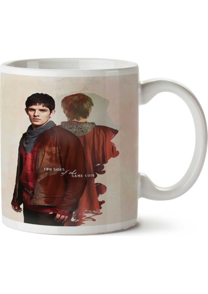 Merlin Iki Tarafı Baskılı Kupa Bardak